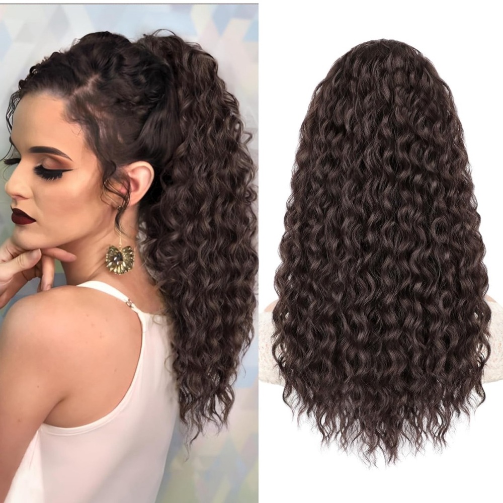 Curly 20 inches ponytail